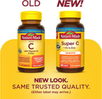 Nature Made Super C Comprimidos con Vitamina D3 y Zinc, 1000 mg de Vitamina C, 60 Comprimidos