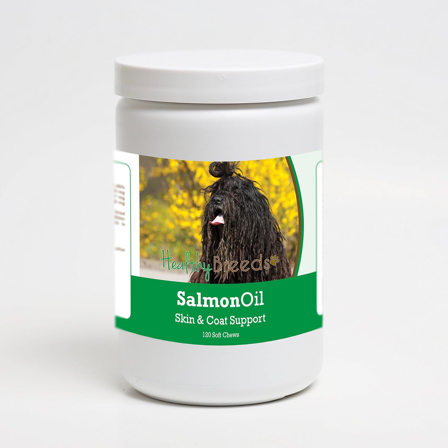 Healthy Breeds Bergamasco Salmon Oil Soft Chews 120 Unidades