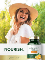 Carlyle Vitamina C Masticable | 1000 mg | 180 Comprimidos | Vegetariano, Sin Gluten, No-GMO