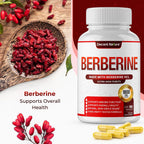 Berberine Supplement 1800mg - Premium Berberine HCl 97% High Purity, Supports Immune System, High Potency Hydrochloride & Extract, Activates AMPK & GLP-1, Non-GMO Vegan, for Men Woman 90 Capsules
