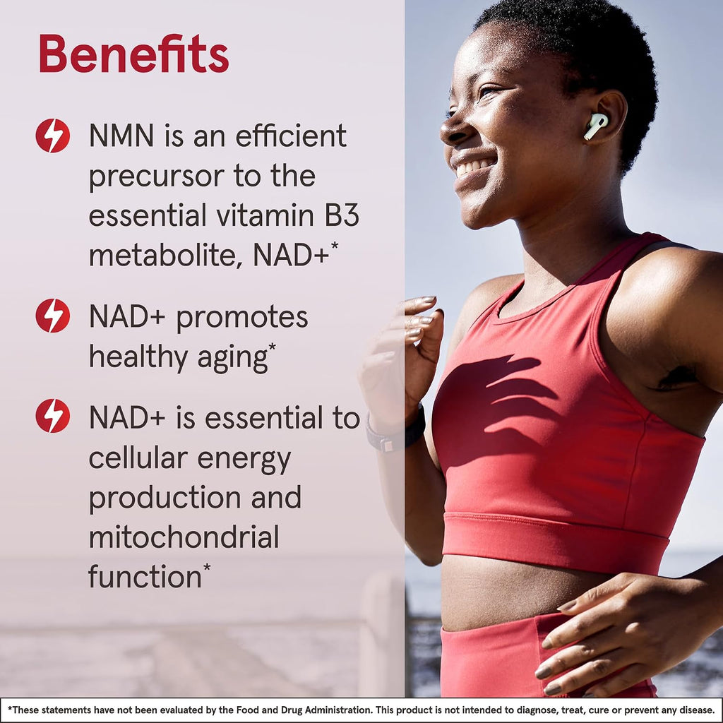 Jarrow Formulas Nicotinamida Mononucleótido (NMN) - 60 Comprimidos - Apoya la Producción de Energía