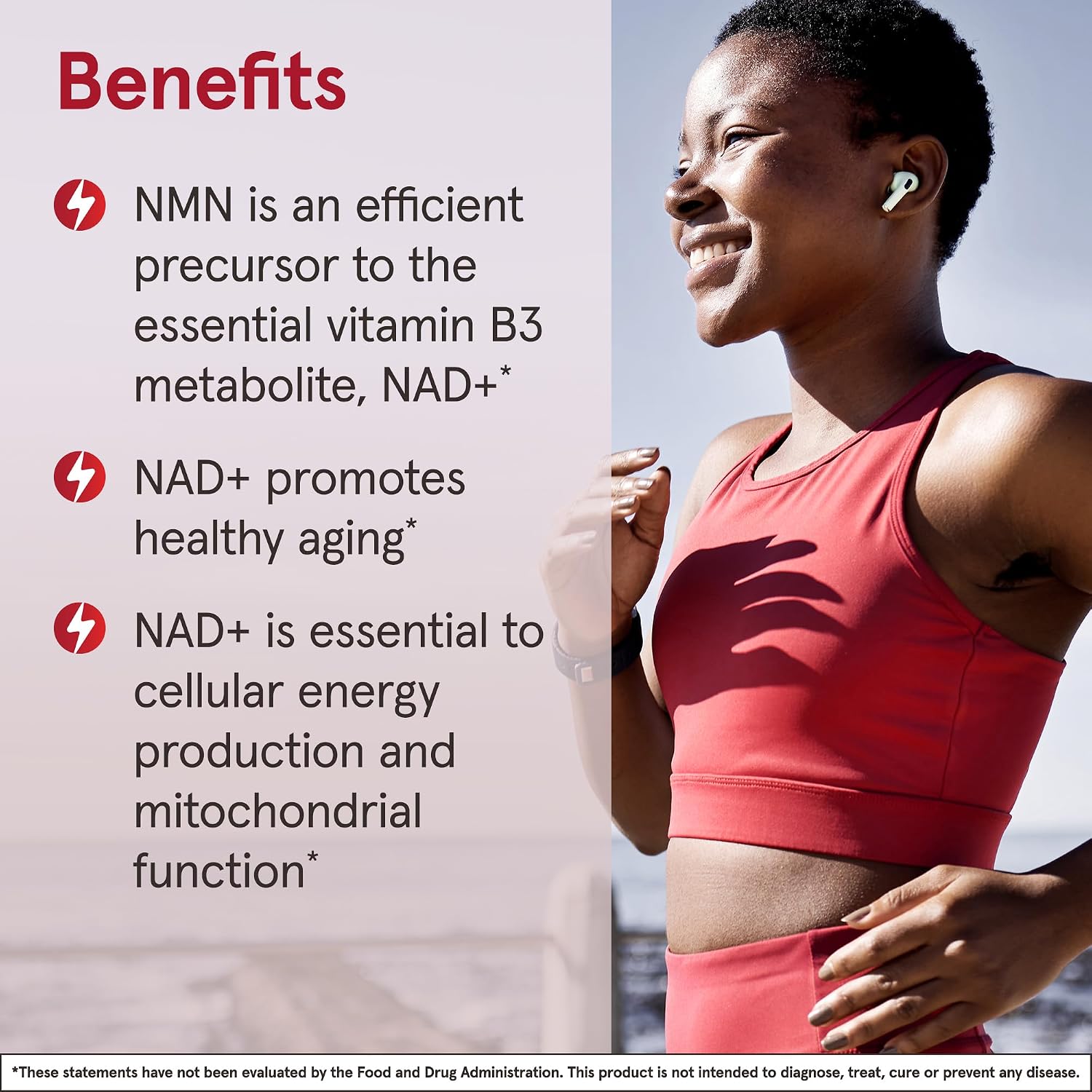 Jarrow Formulas Nicotinamida Mononucleótido (NMN) - 60 Comprimidos - Apoya la Producción de Energía