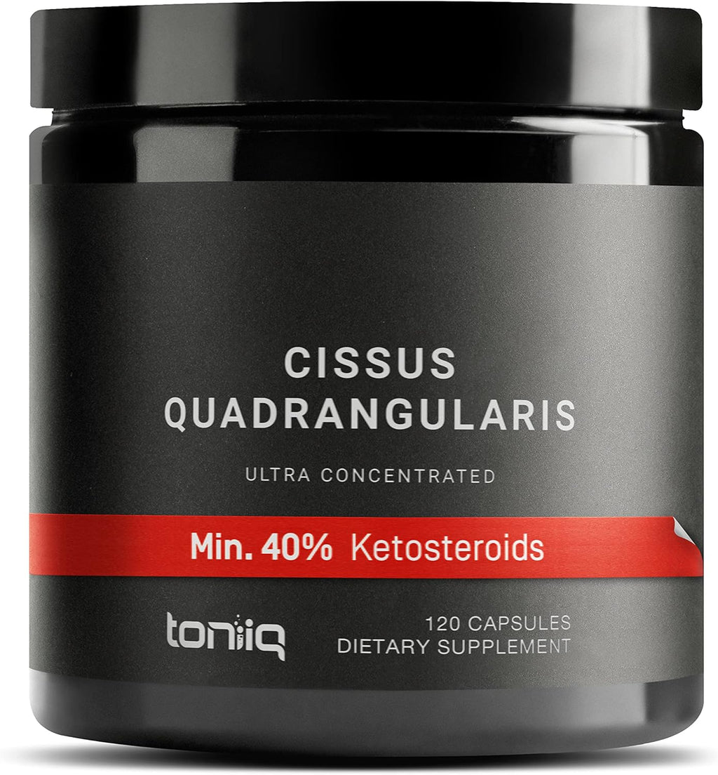 Toniiq Cissus Quadrangularis Cápsulas - 1200mg Extracto Concentrado con Mín. 40% Ketosteroides