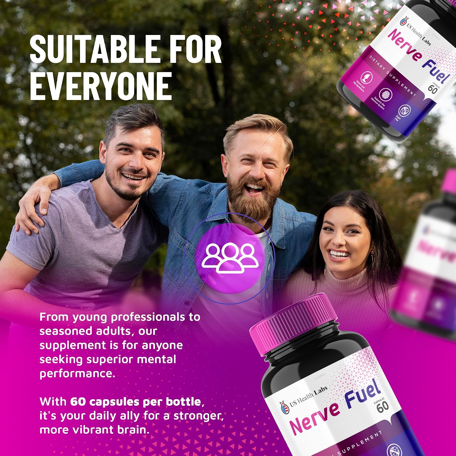 Nerve Fuel Cápsulas - Pack de 3 (180 Cápsulas)