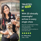 Wuffes 23-in-1 Multivitamínico para Perros en Golosinas Masticables – Apoyo para Piel y Pelaje, Inmunidad y Salud Digestiva – con Omega-3, Hierro y Zinc – 60 unidades