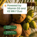 NatureBell Vitamina D3+K2 10.000 UI + 200 mcg MK-7 - 240 Cápsulas Blandas