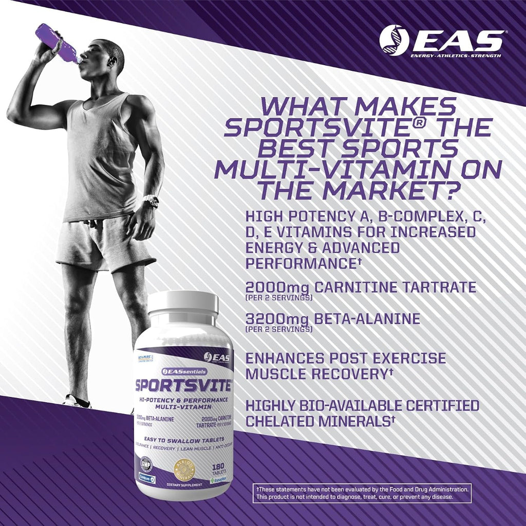 EAS SportsVite Multivitamínico de Alta Potencia para Deportistas