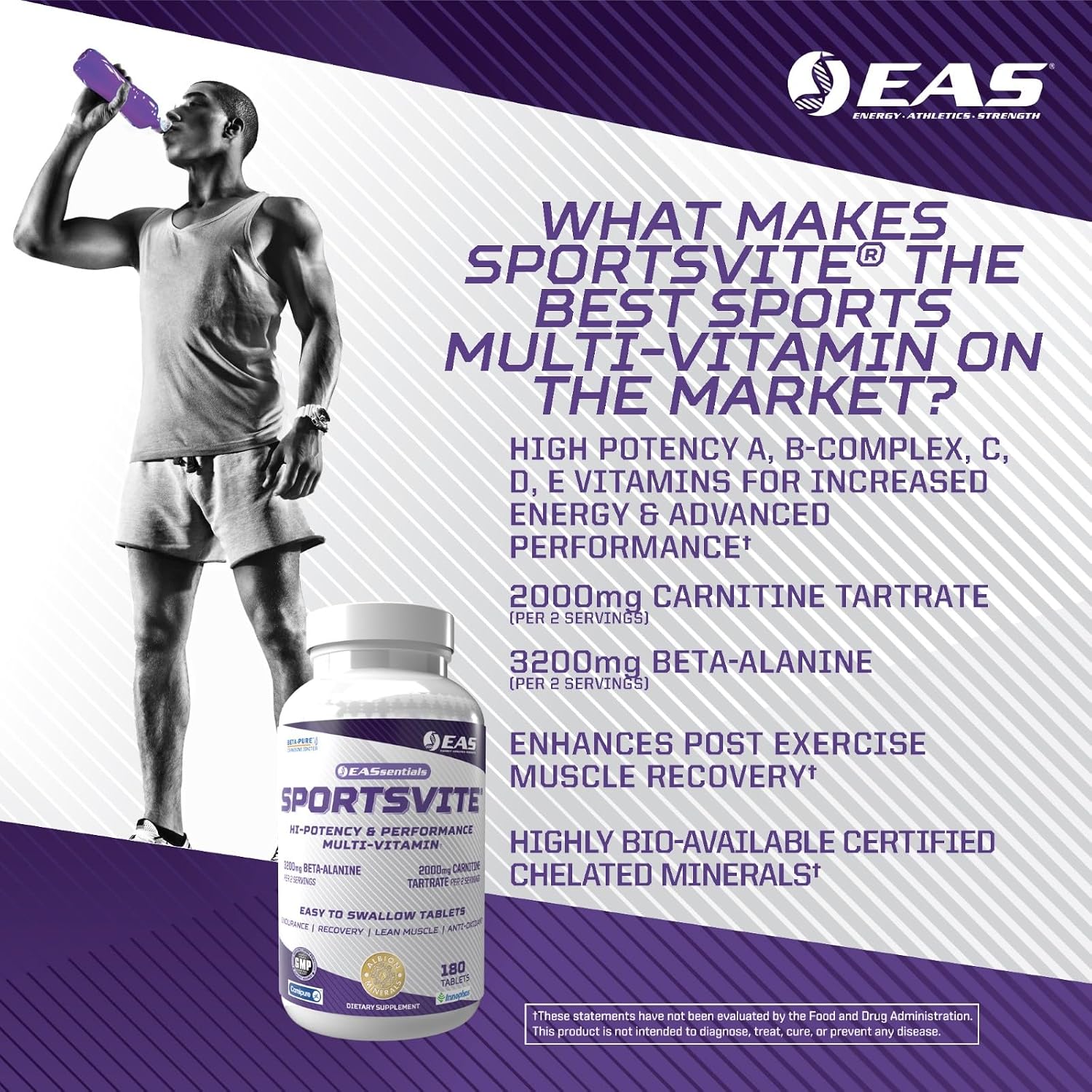EAS SportsVite Multivitamínico de Alta Potencia para Deportistas