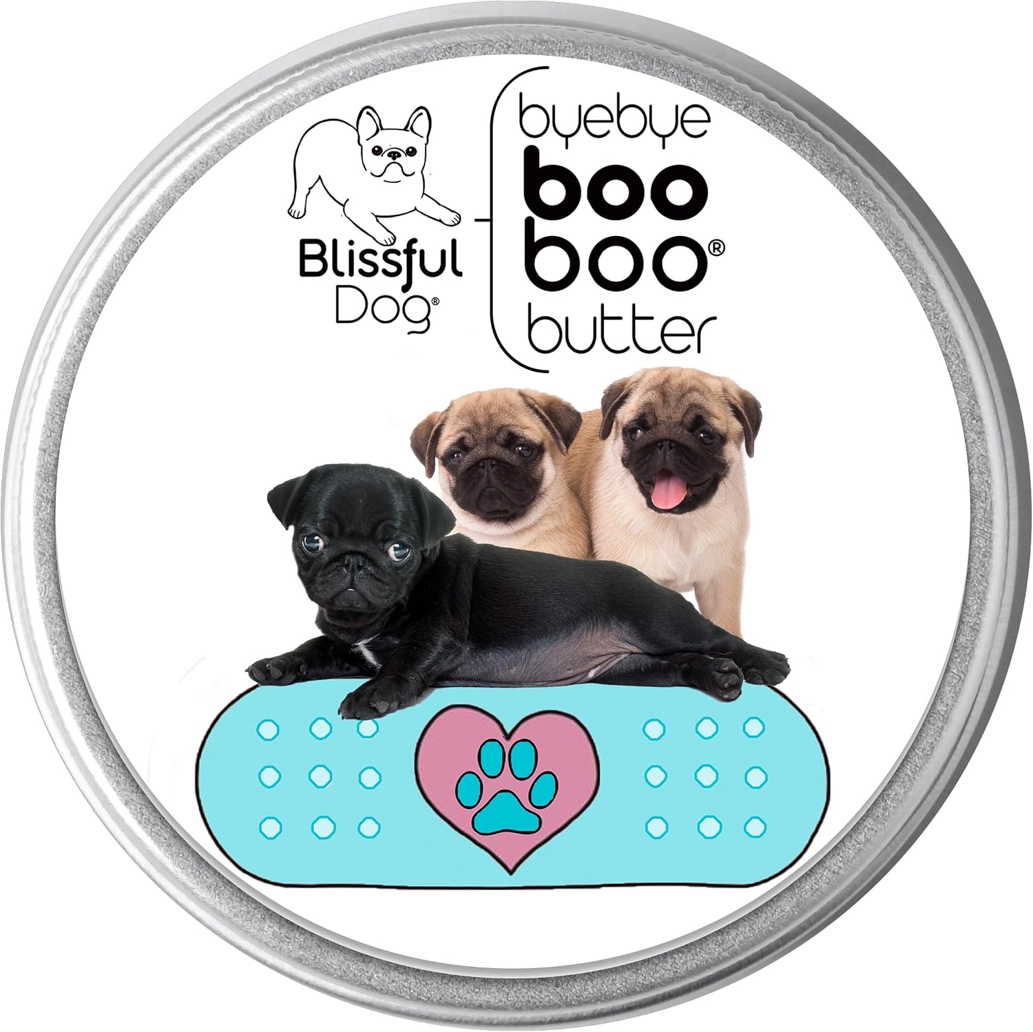The Blissful Dog Pug Booboo Butter – Bálsamo tópico 2 oz