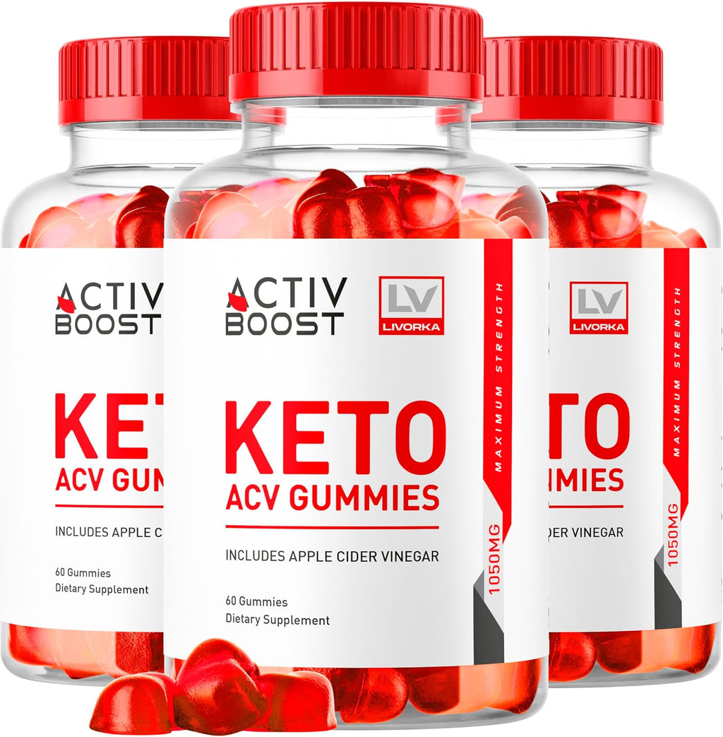 Pack de 3: ActivBoost Keto Gummies Advanced Formula, 180 Gominolas para 3 Meses