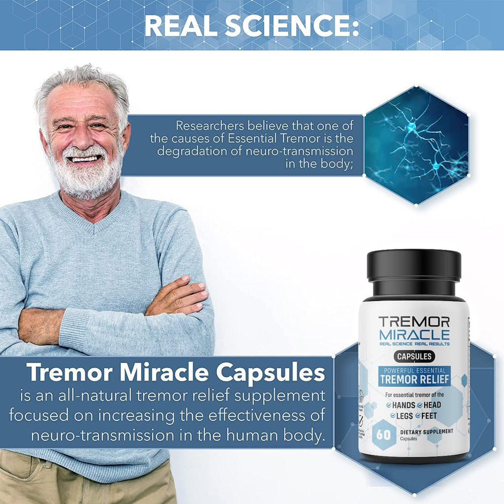 Real Science Tremor Miracle Cápsulas – Suplemento para Temblores