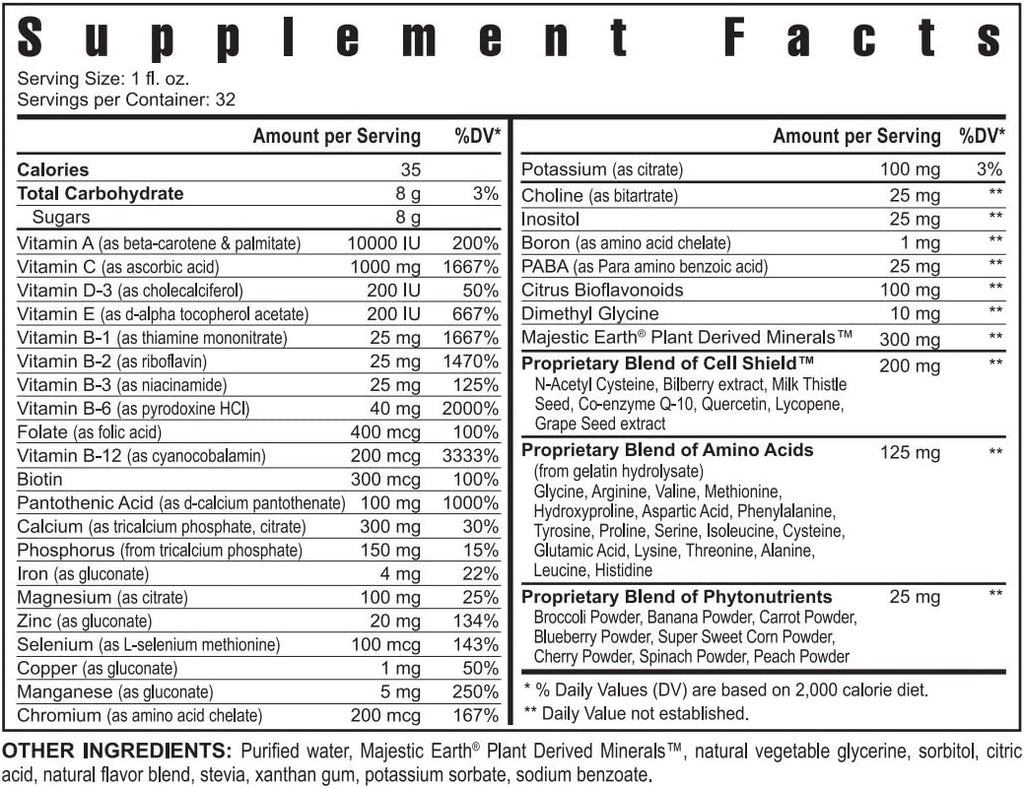 Youngevity Ultra Body Toddy - Suplemento Multivitamínico y Mineral Líquido - 946 ml