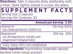 NAOMI Activated Vitamin D3 5000 IU + Magnesium 250mg - Apoya la Salud Ósea, Inmunidad y Relajación Muscular