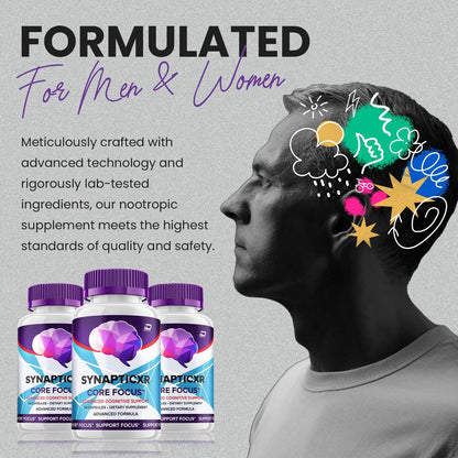 SynapticXR Brain Supplement Capsules – Fórmula Máxima Potencia Natural (60 Cápsulas) – Image 2