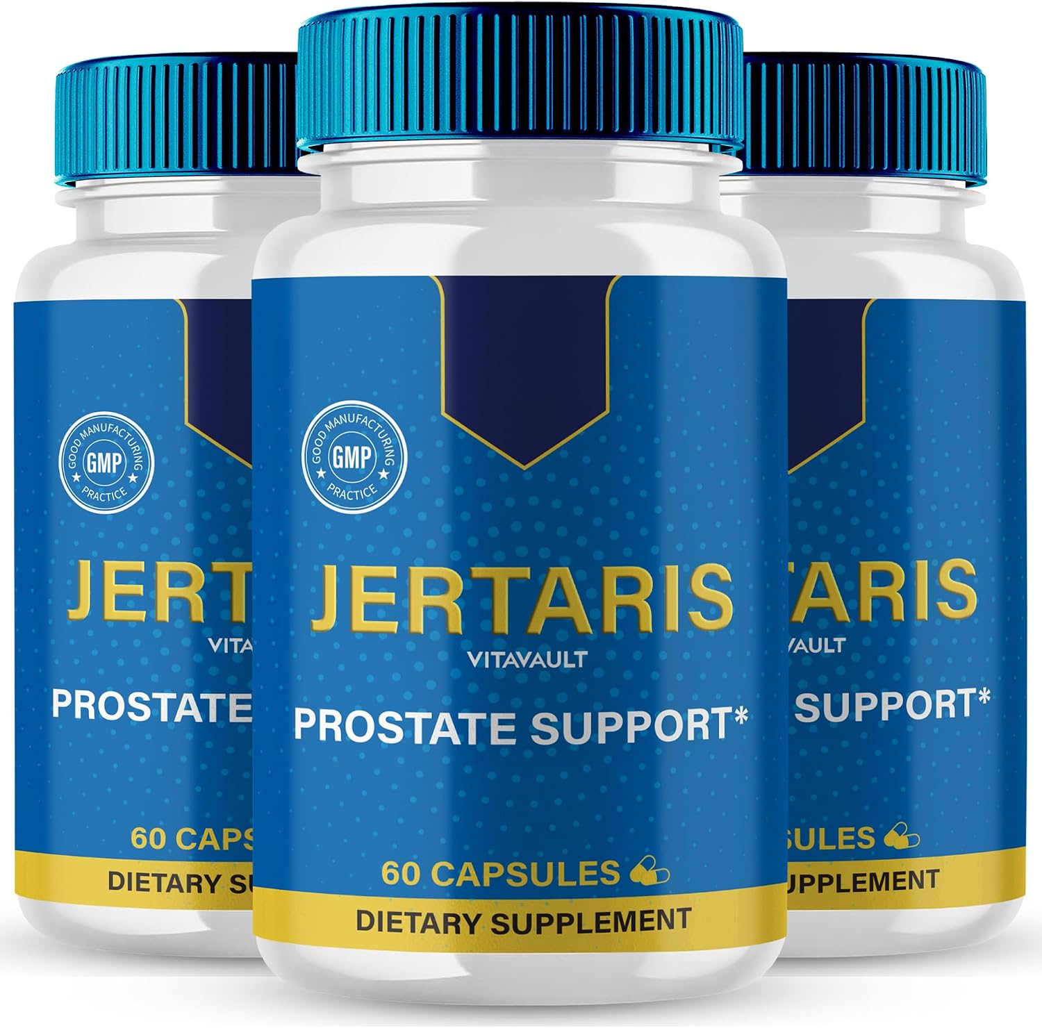 Jertaris Cápsulas - Suplemento para la Salud de la Próstata - Fórmula Natural Extra Fuerte (Pack de 3)