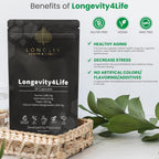 Longevity4Life – Suplemento Celular con Fisetina, Taurina, AKG y Espermidina