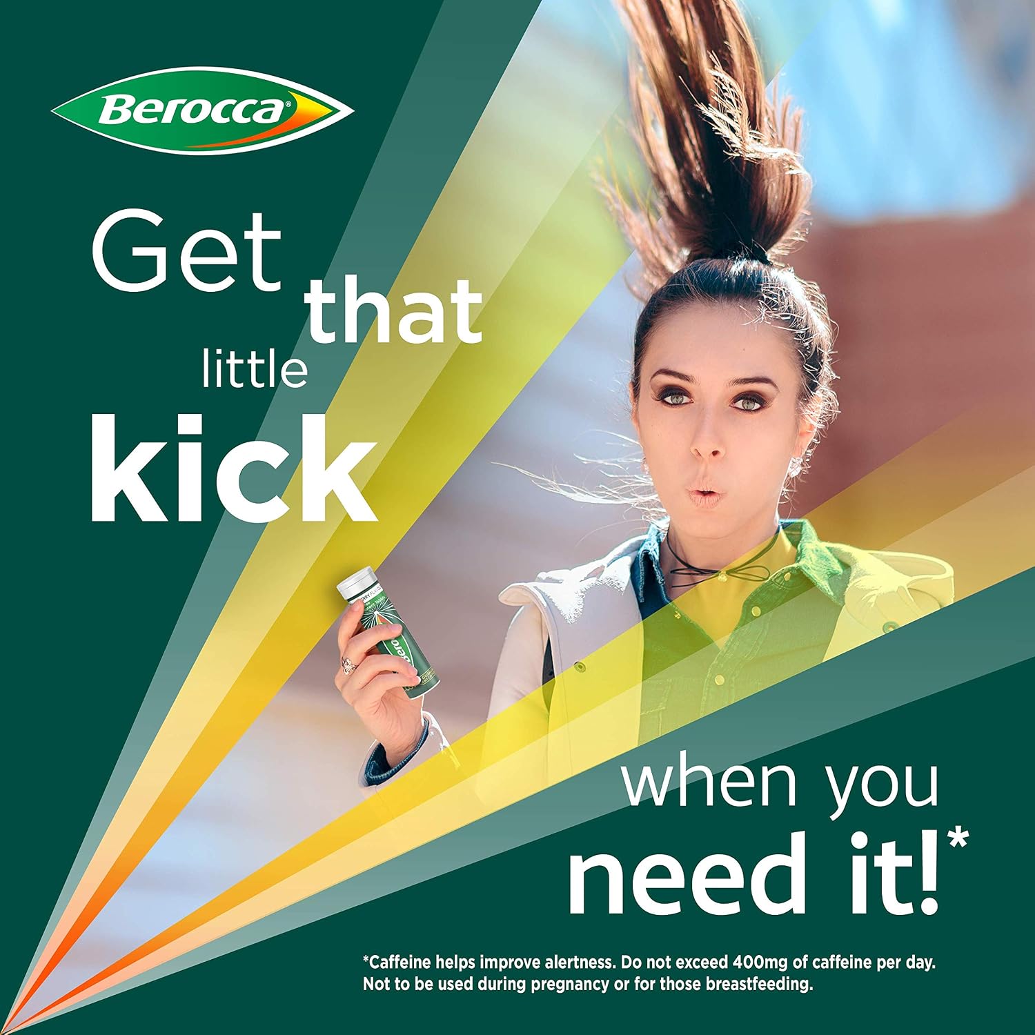 Berocca Boost Multivitamínico con Cafeína y Guaraná - Pack de 20 Comprimidos