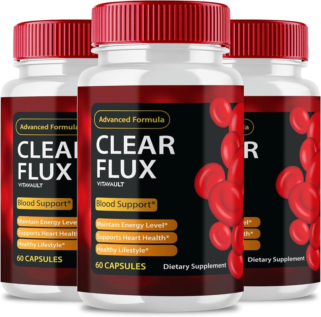 Clear Flux Supplement – Fórmula Oficial para Apoyar el Equilibrio y la Circulación (3 Envases)