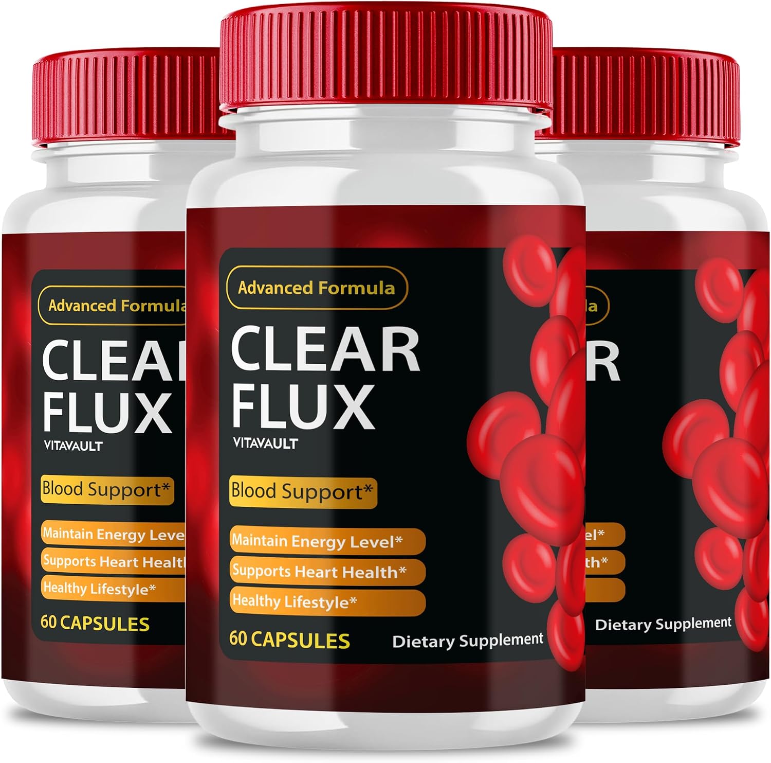 Clear Flux Supplement – Fórmula Oficial para Apoyar el Equilibrio y la Circulación (3 Envases)