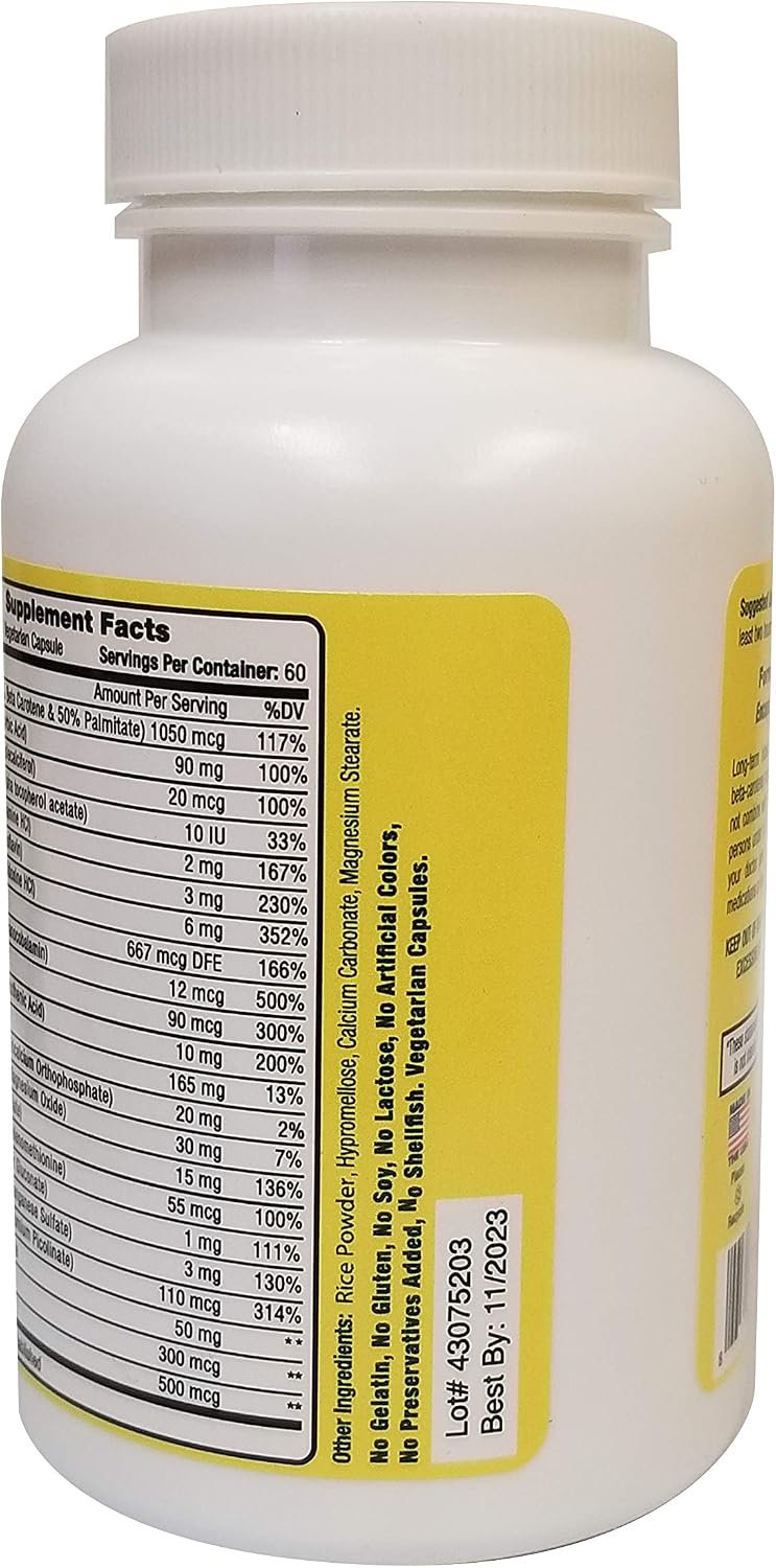 K Free Daily Multivitamin - K Free - 60 Capsules (2 Month Supply)