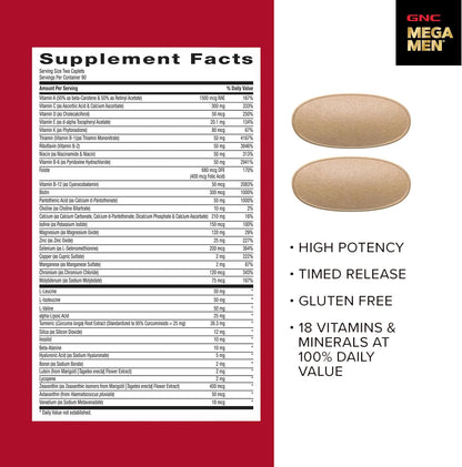 GNC Mega Men Sport Multivitamínico para Hombres, 180 Comprimidos – Image 8