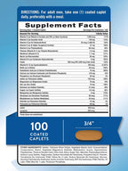 Nature's Truth Men's Multivitamin 50+ | with Vitamins A, C, E, B6 & B12 | 100 Tablets | Gluten Free & Non-GMO