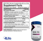 4Life Transfer Factor Belle Vie - Apoyo Hormonal Femenino, 60 Cápsulas Vegetales