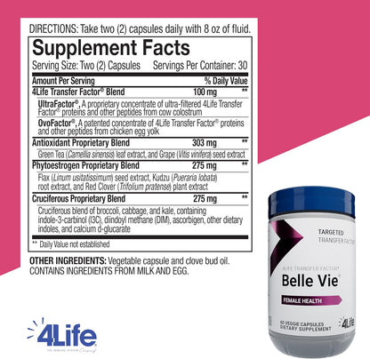 4Life Transfer Factor Belle Vie - Apoyo – Linaza (Linum usitatissimum): semilla con alto contenido en lignanos, – Image 2