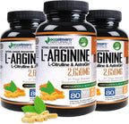 MAX 2650mg Booster de Óxido Nítrico con L-Arginina, L-Citrulina y Astragin - Fórmula de Liberación Prolongada 2650 MAX