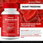 Heart Freedom Capsules, Official HeartFreedom Pills - Energy and Health Maximum Strength, Heart Freedom Circulation Support Capsules, All Natural Glyco Optimizer, Premium Formula Reviews (5 Pack)