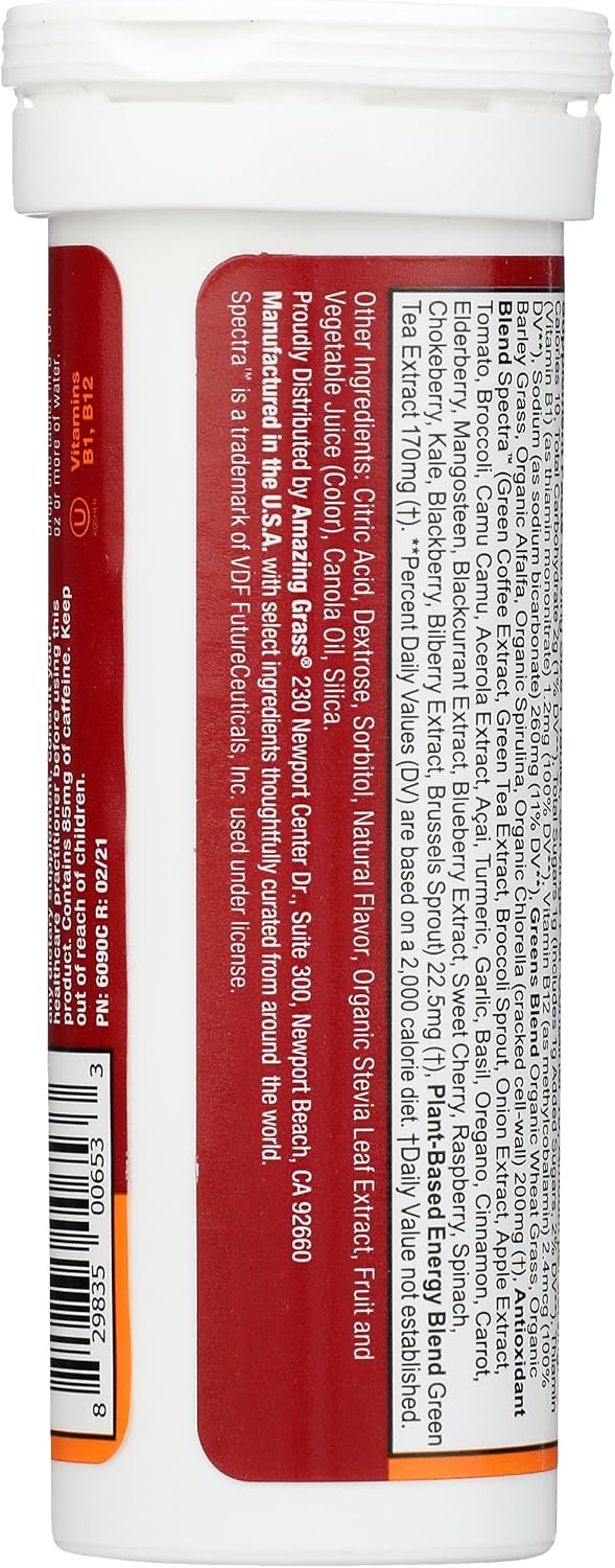 Amazing Grass Tropical Energy Green Superfood, 10 comprimidos