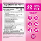 Vital Planet Vital Flora Probiótico Diario Mujeres 60B UFC 60 Cepas 60 Cápsulas
