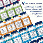 The Vitamin Shoppe Vitamina D3 2500 UI y K2 90 mcg con Calcio - 60 Cápsulas