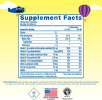L'il Critters Multivitamin Gummies para niños - 90 gominolas - con vitaminas B, C, D, E - sabores variados - sin gluten ni lácteos - complemento digestivo