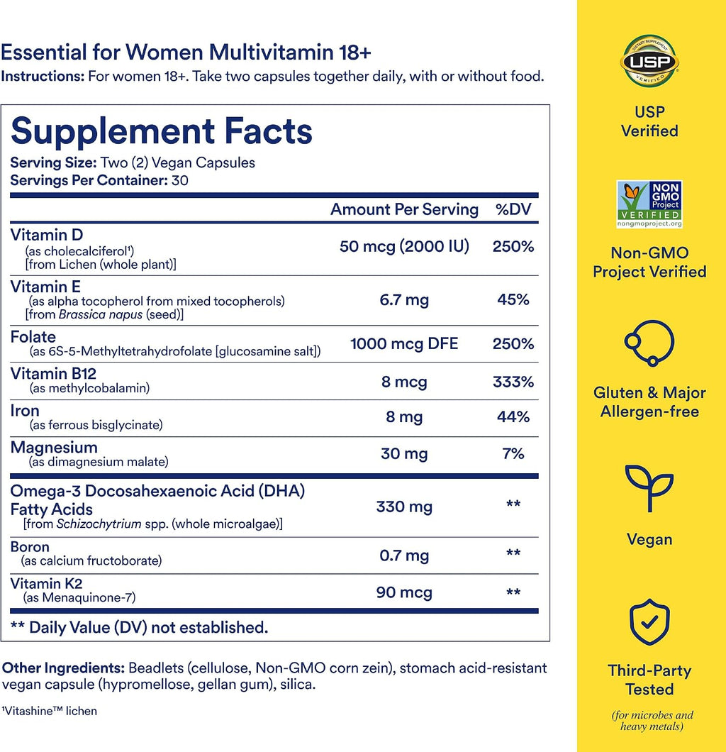 Ritual Essential for Women 18+ Multivitamínico Diario - 60 Cápsulas - Vegano