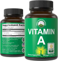 Vitamina A Orgánica Certificada 5000 UI - Cápsulas Veganas con Zumo de Zanahoria