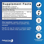 Patient One Complejo de Fitosteroles 900 mg | Apoyo a la Salud del Corazón y Metabolismo Lipídico | con Esteroles Vegetales | 90 Cápsulas