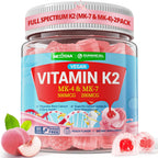 Nextdia Vitamina K2 Gominolas MK-7 200 mcg y MK-4 500 mcg - Full Spectrum Sin Azúcar - Pack de 2
