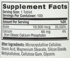 Natrol Biotina Máxima 10000 mcg, 100 comprimidos