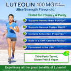 Luteolina 100mg - 120 Cápsulas - Suplemento de Luteolina con Complejo en Polvo