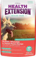 Health Extension Alimento seco sin cereales para perros con búfalo y pescado blanco - 30+ superalimentos y probióticos para todas las etapas de la vida (4,5 kg)