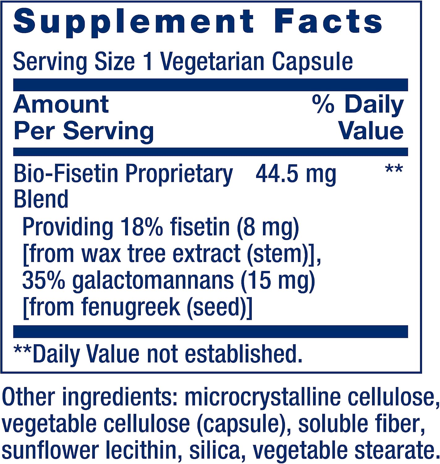 Life Extension Bio-Fisetin, 30 cápsulas vegetales