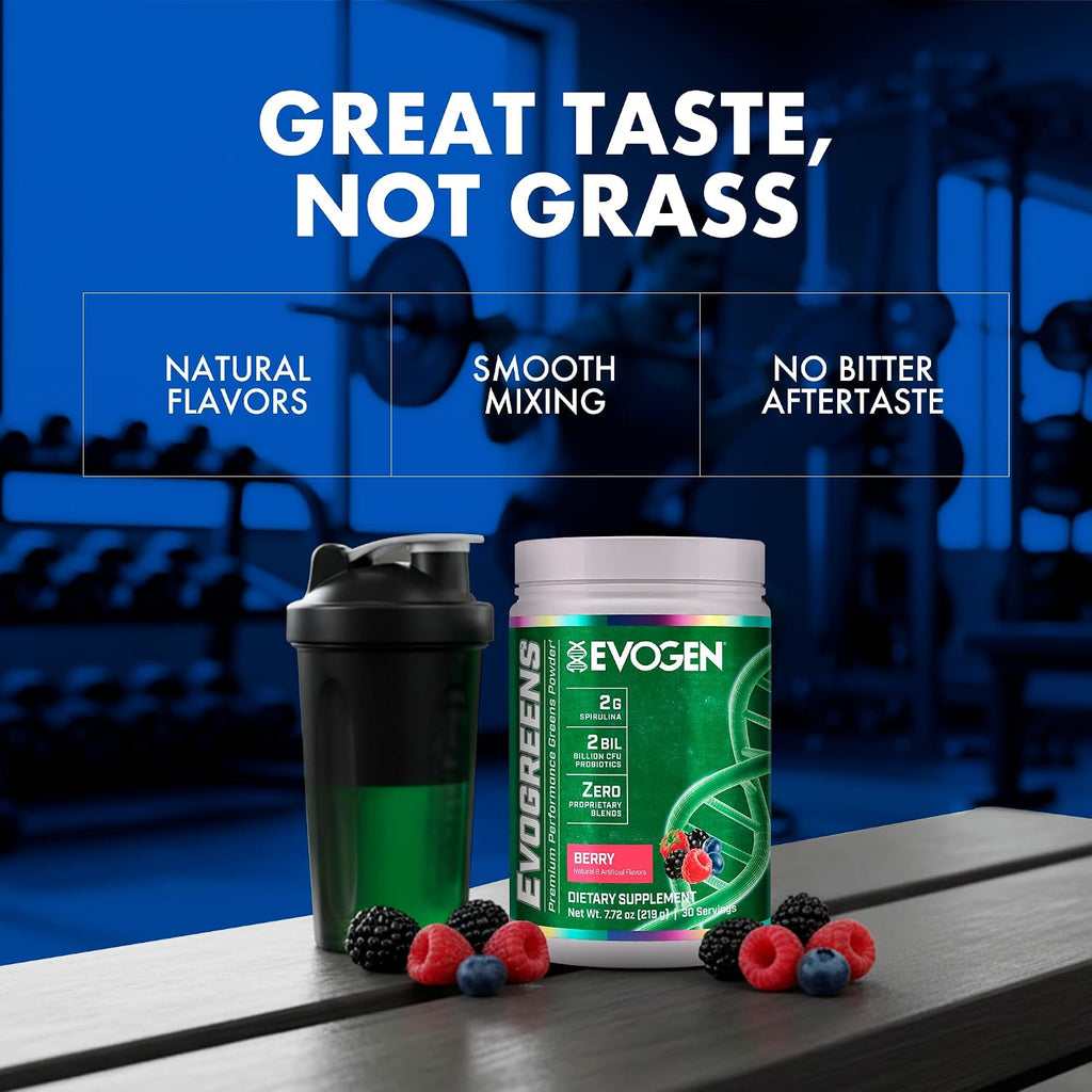 Evogen Evogreens Super Greens Powder Berry - 30 Raciones