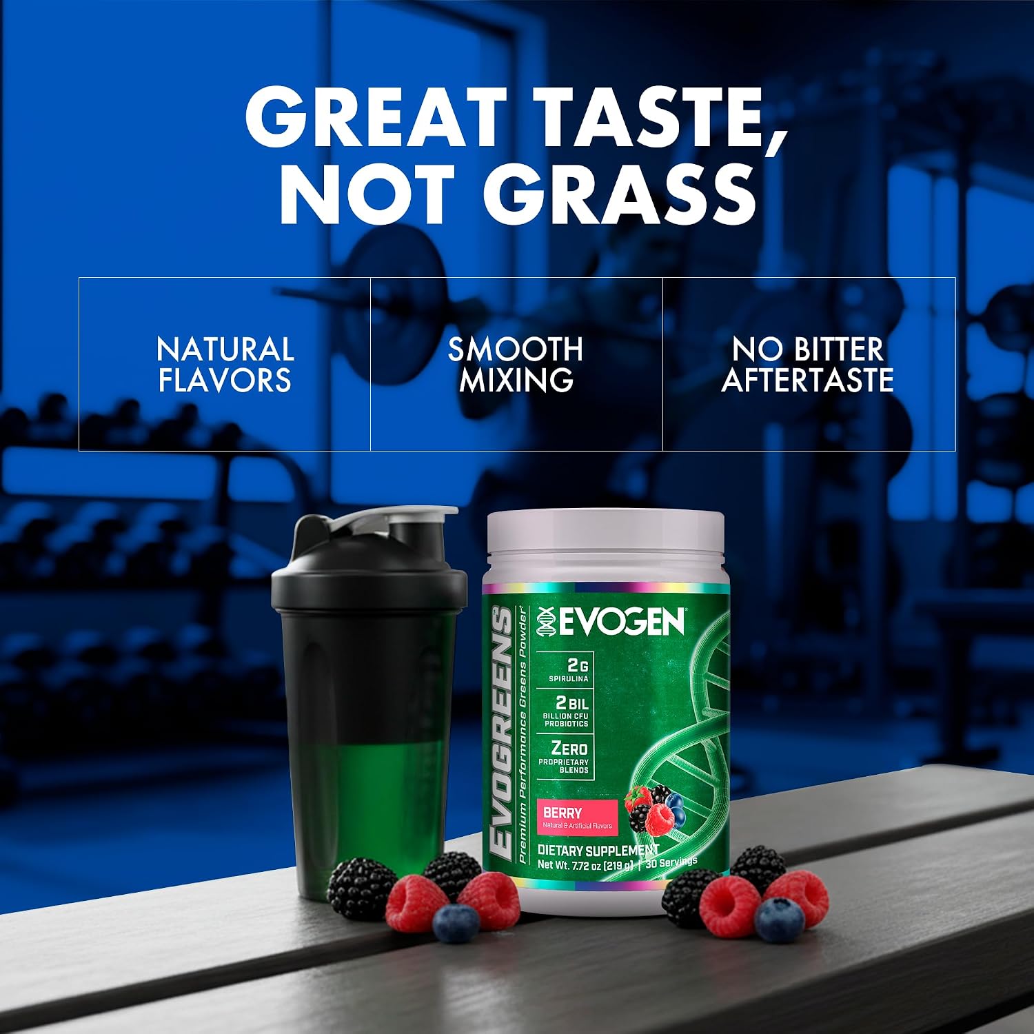 Evogen Evogreens Super Greens Powder Berry - 30 Raciones