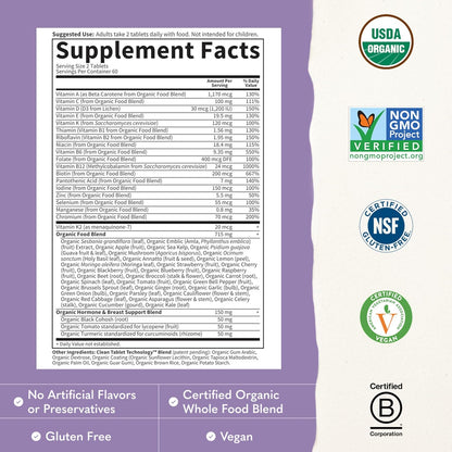 Garden Of Life Multivitamínico Orgánico para Mujeres 40+, 120 Comprimidos – Image 3