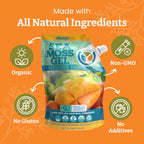 Yemayá Organic Sea Moss Gel Mango | Wildcrafted Seamoss Gel Enhanced with Real Fruit, Energy, Digestion, Hair, Skin & Nails | Mango Flavor, 16 oz