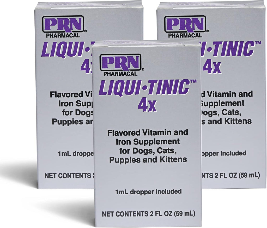PRN Pharmacal Liqui-Tinic 4X - Iron and Vitamin B Supplement for Cattle and Horses - Liver Flavor - 1 Gallon (3.78 L)