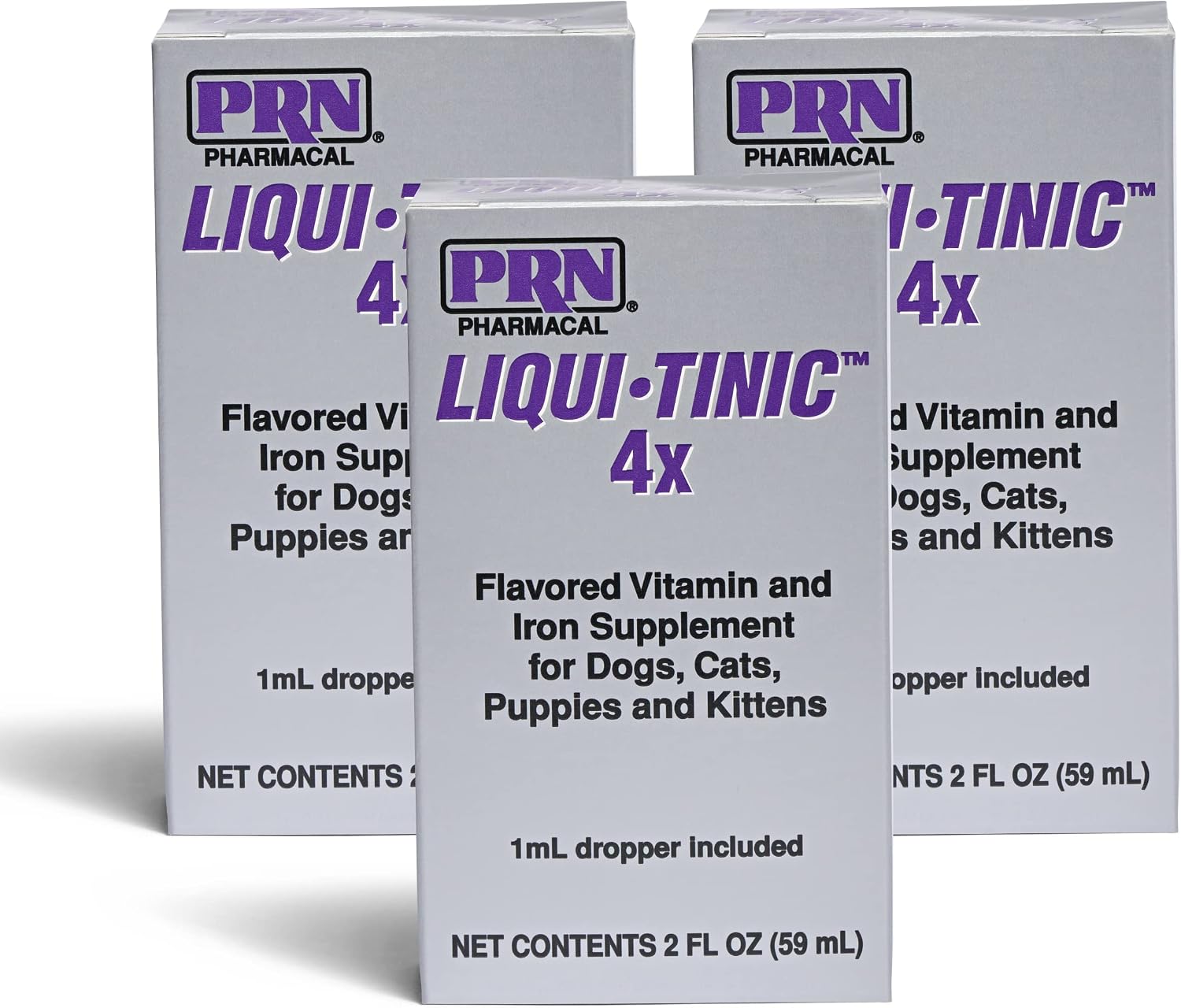 PRN Pharmacal Liqui-Tinic 4X - Iron and Vitamin B Supplement for Cattle and Horses - Liver Flavor - 1 Gallon (3.78 L)