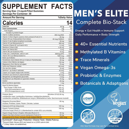 LILICARE Multivitamínico para Hombres en – Salud digestiva y absorción: La fórmula incluye 80 mil millones de UFC – Image 2