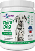 Probióticos para perros Flora Dog – Polvo con 20 mil millones de UFC y 10 cepas – Vital Planet